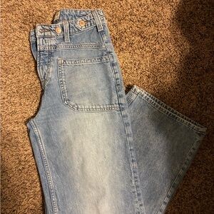 We The Free Light Blue Straight Leg Jeans